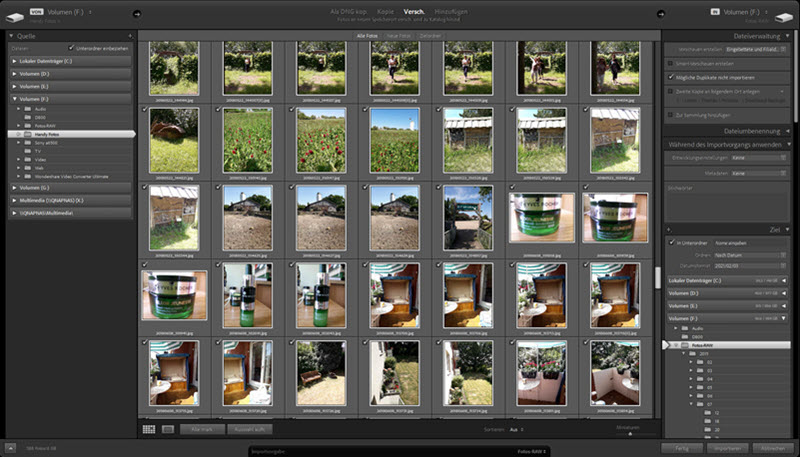 Lightroom Import